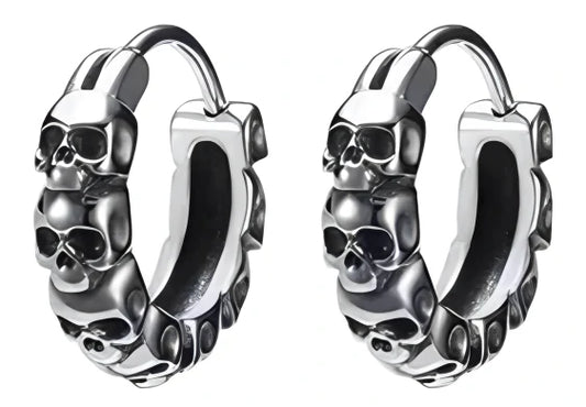 Boucle d'oreille EtNox crânes SO4030