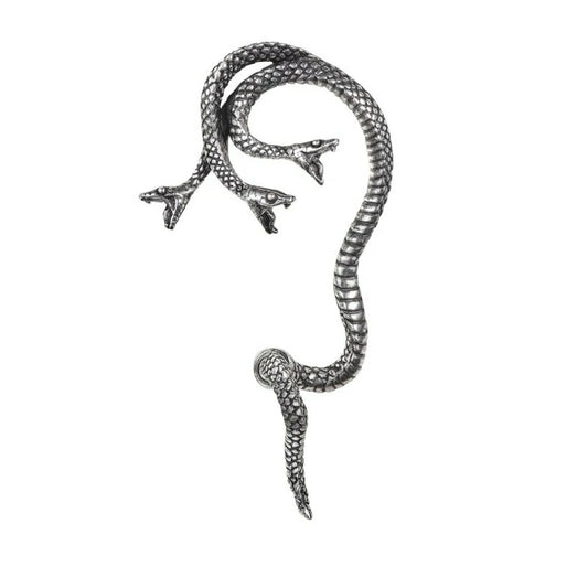 Boucle / Tour d'oreille Alchemy serpent à 3 têtes E434