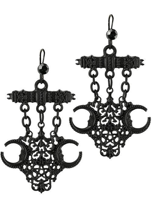 Boucle d'oreille Restyle style gothique / métal teller