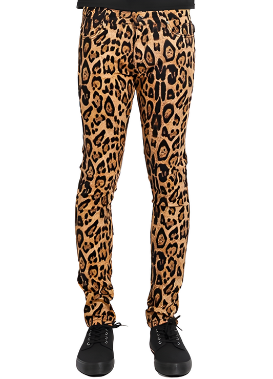 Pantalon Tripp NYC skinny léopard pour homme IS7374P