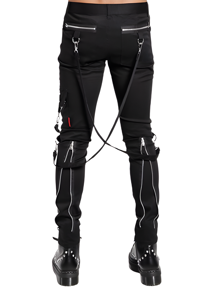 Pantalon Tripp NYC zip style punk / gothique pour homme IS674M