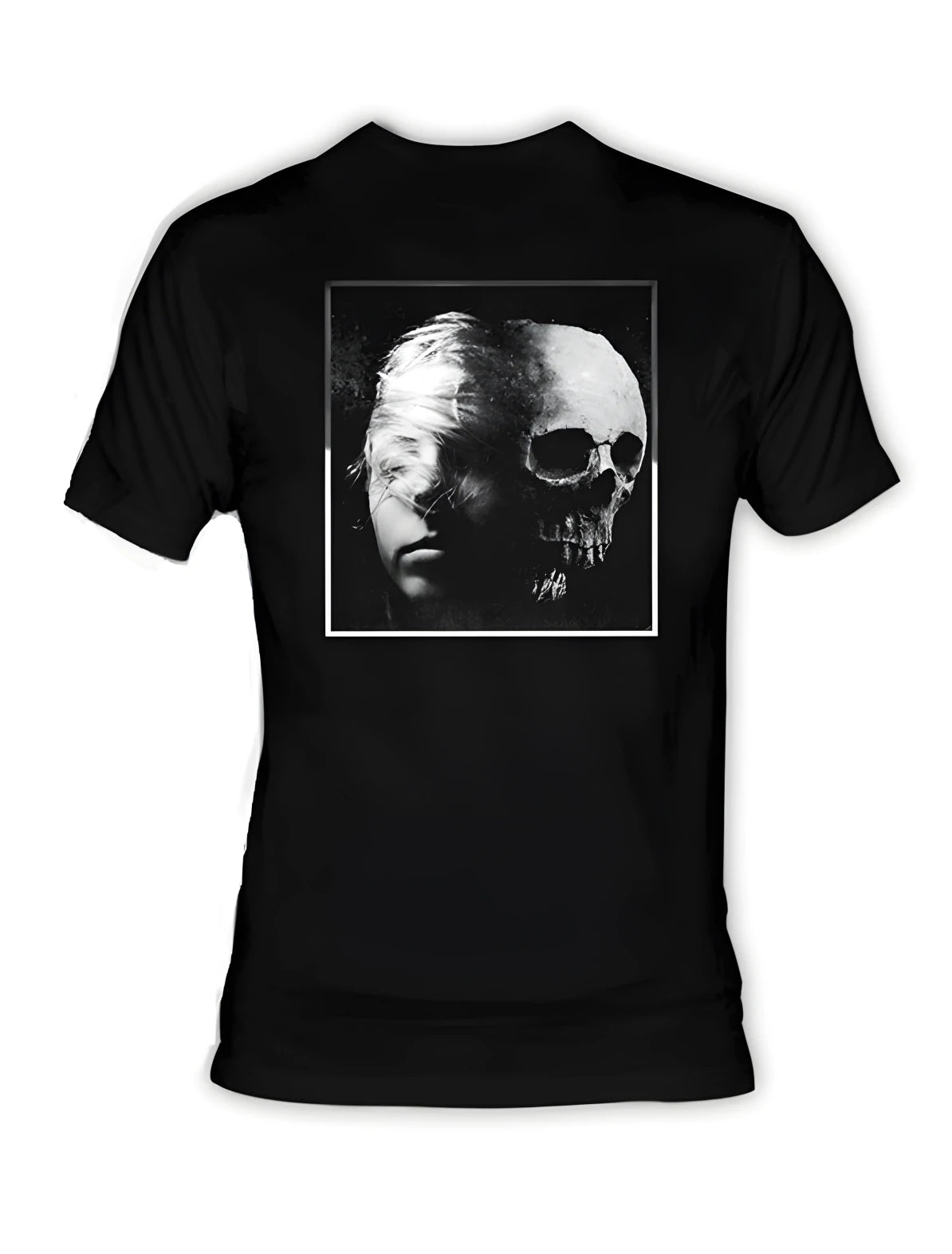 T-shirt mixte SHE PAST AWAY skull face
