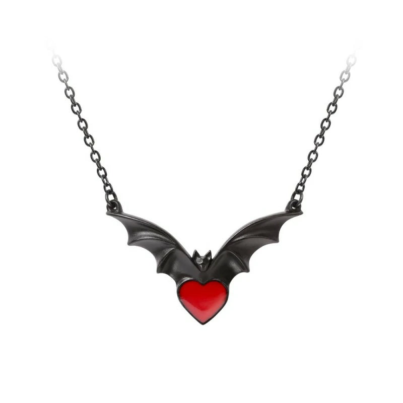 Collier Alchemy chauves-souris & coeur P920