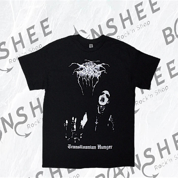 T-shirt officiel Darkthrone Transilvanian Hunger noir avec impression recto