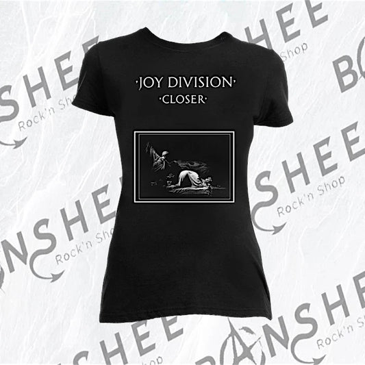 T-shirt femme Joy Division Closer noir avec visuel de l’album