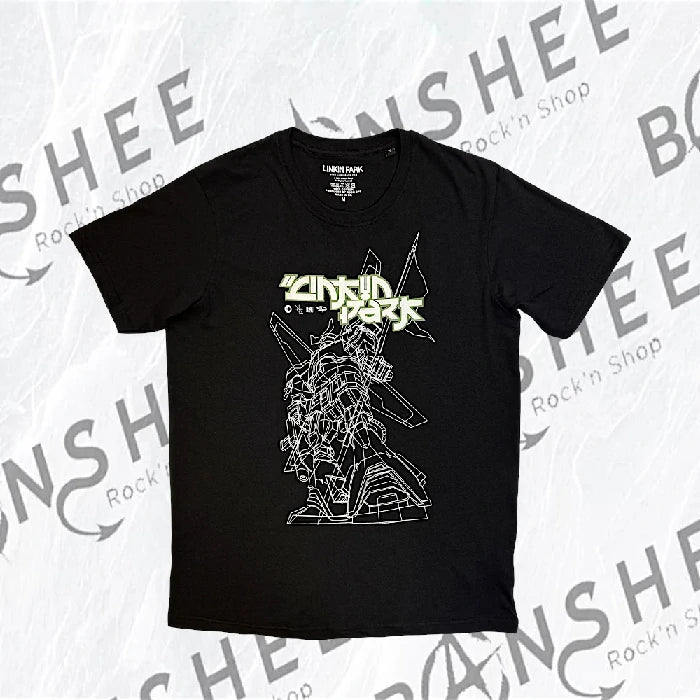 T-shirt officiel Linkin Park Reanimation Mega Bot noir avec illustration futuriste