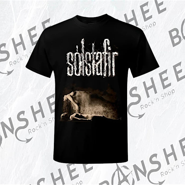 T-shirt officiel Sólstafir Köld noir avec visuel sombre de l’album