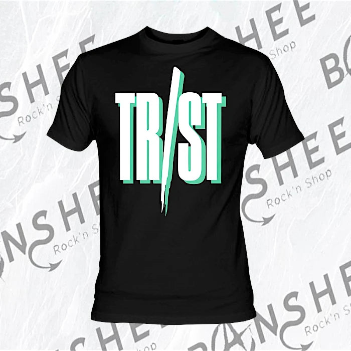 T-shirt TR/ST Slasher noir avec grand logo vert et blanc