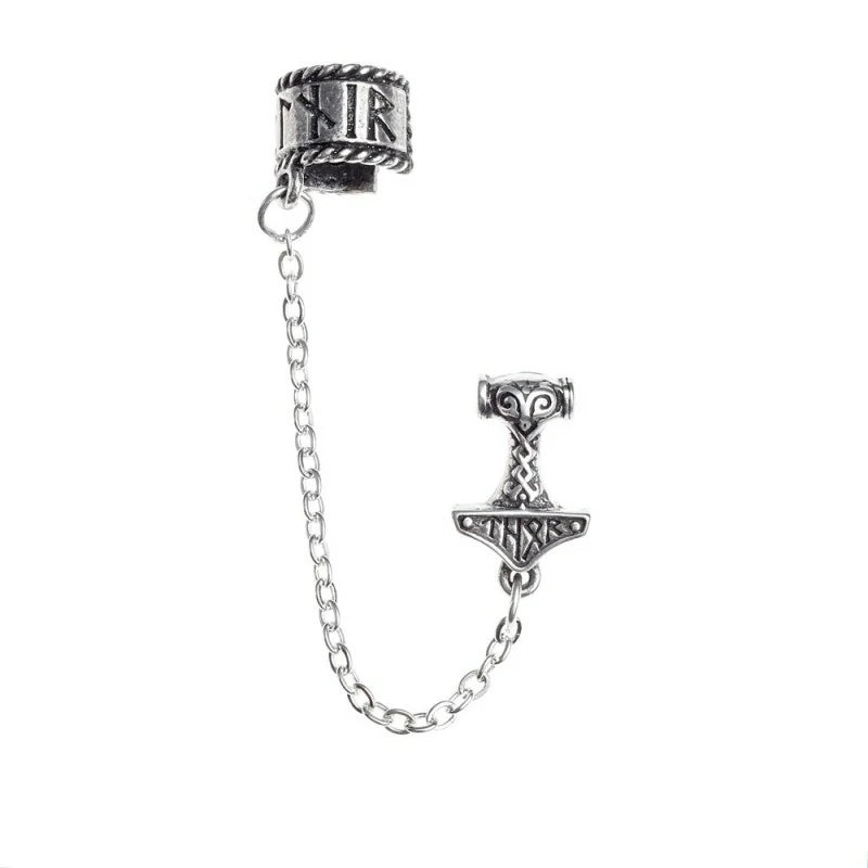 Boucle d'oreille Alchemy marteau de Thor E381