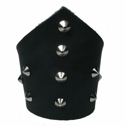 Bracelet cuir & pyramides punk/metal Bullet69 WB634